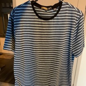 Men’s Large Slate and Stone Striped Tee
